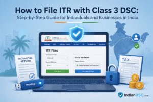 Step-by-Step Guide for Individuals and Businesses in India to File ITR with Class 3 DSC